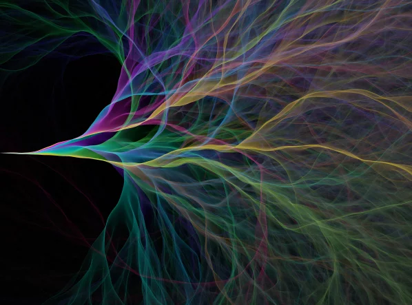 Baum-Graph mit farbigen Linien